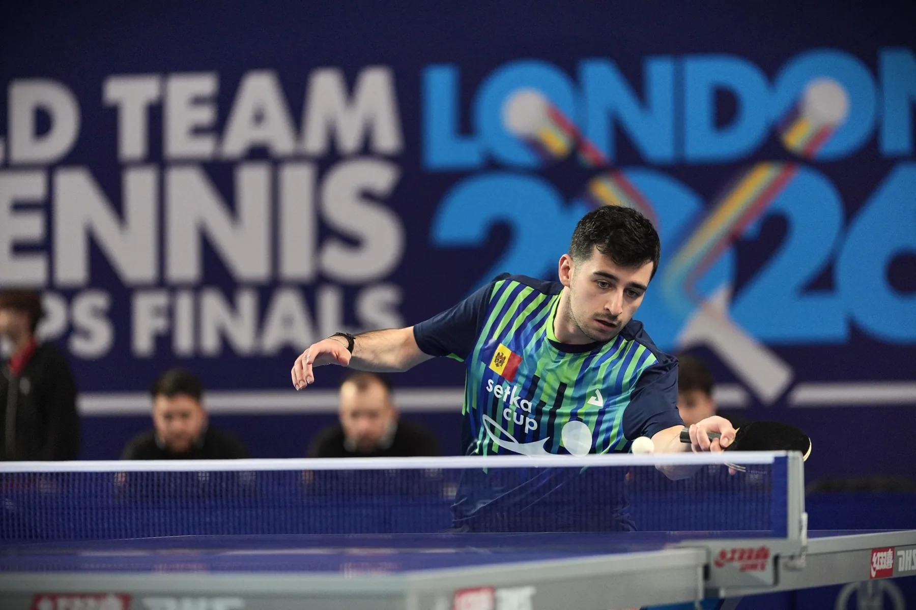 Sportiv al Republicii Moldova în timpul Campionatului Mondial de tenis de masă de la Londra