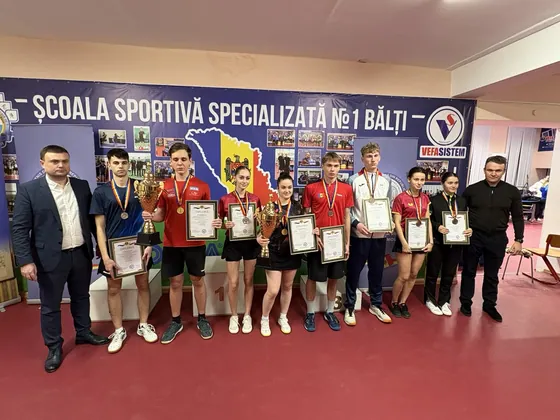 Cupa Republicii Moldova la tenis de masă U-19!